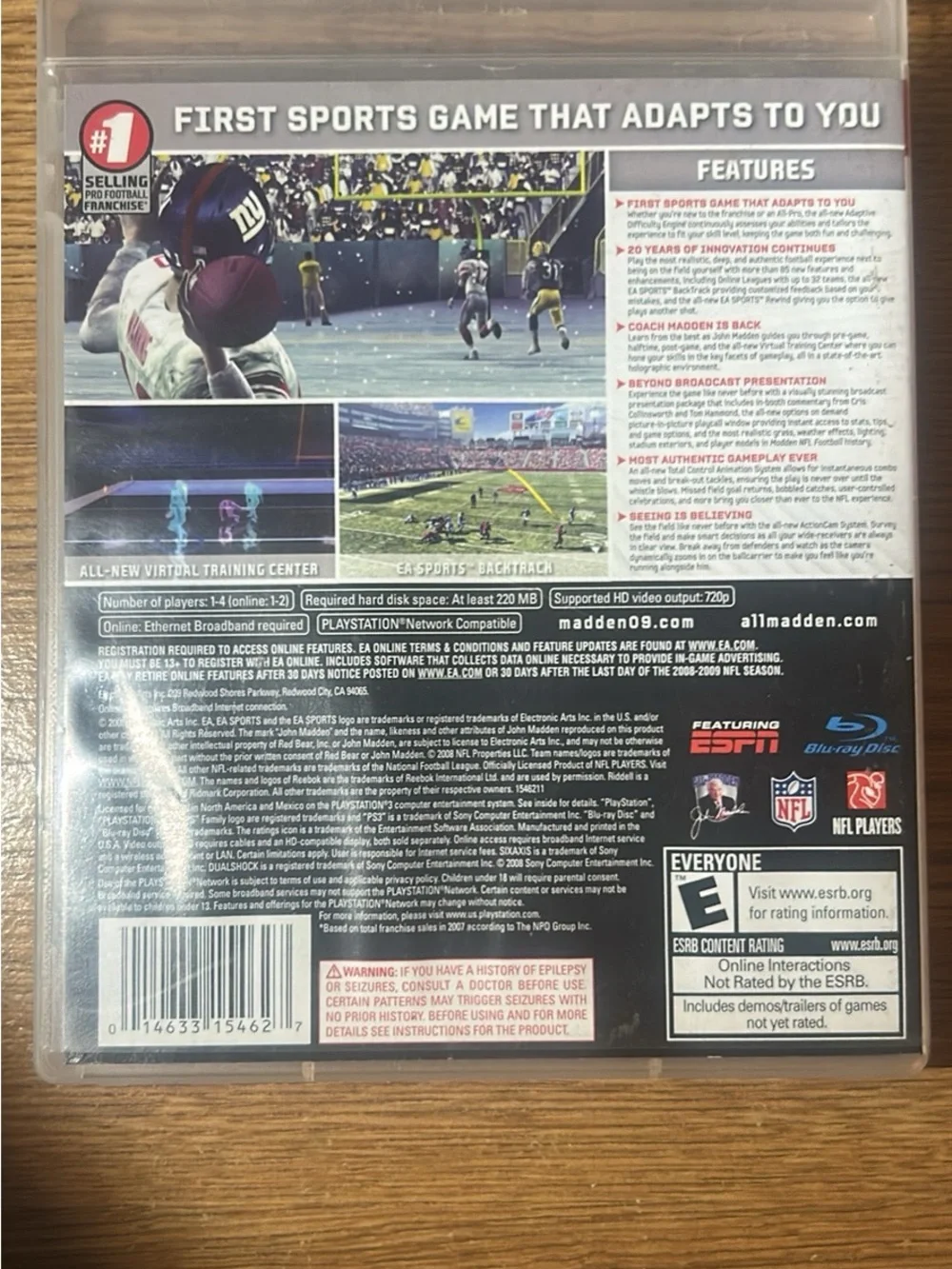Madden NFL 09 - Green & Yellow PlayStation 3 Game